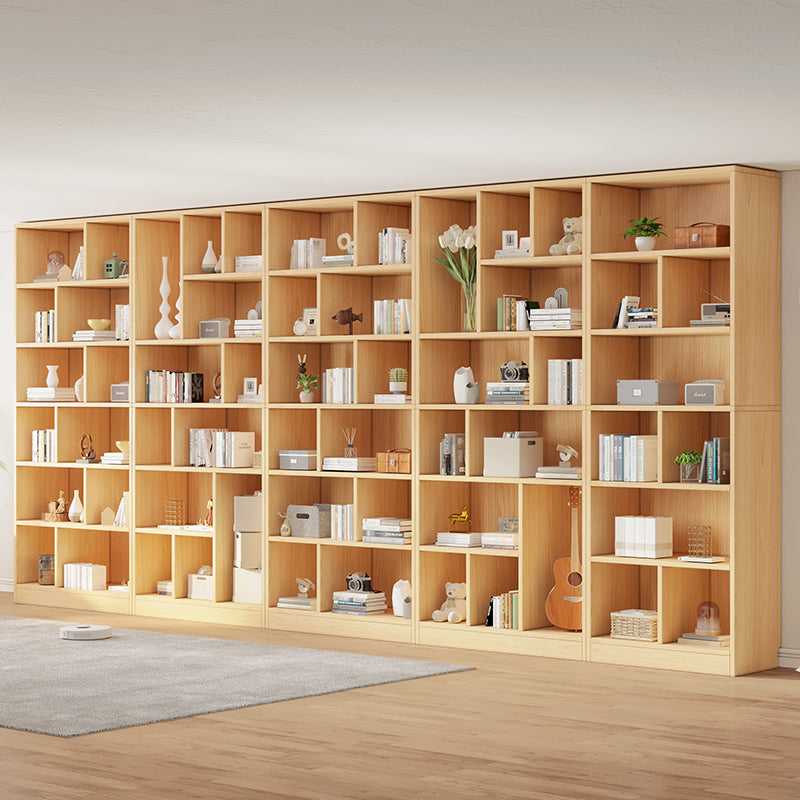 High Solid Wood Wall Bookshelf for Home Living Room, Floor Storage Shelf