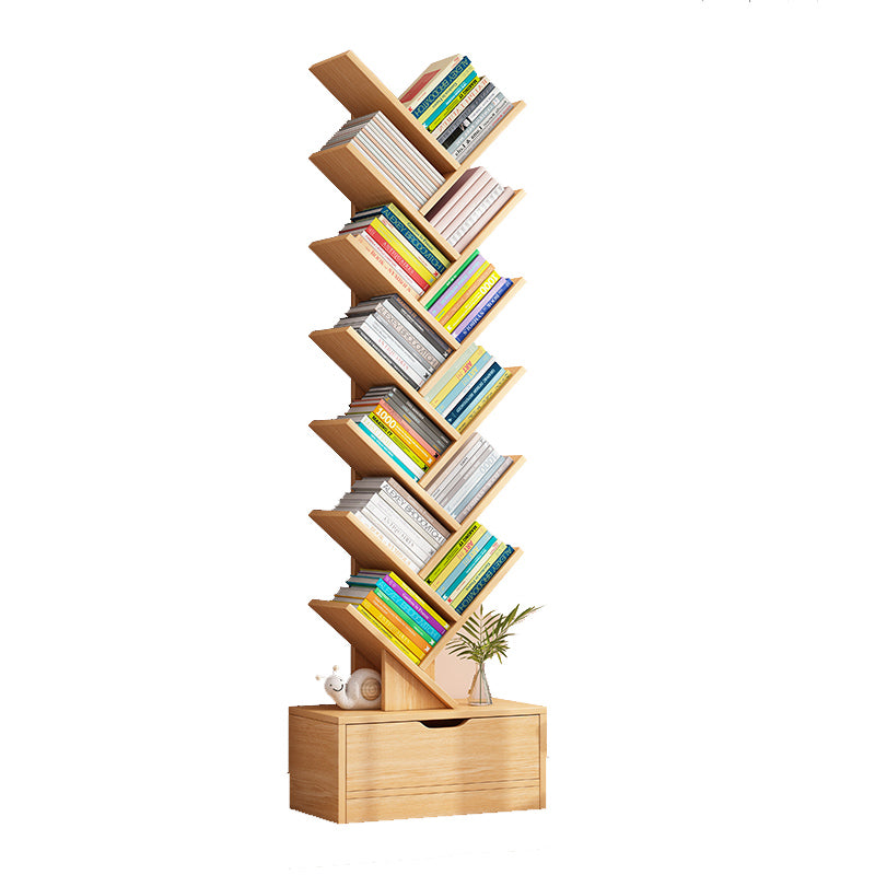 Tree-Shaped Floor Storage Bookshelf for Home Use, Compact Living Space Rack