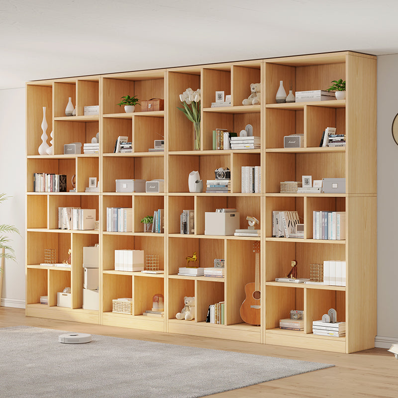 High Solid Wood Wall Bookshelf for Home Living Room, Floor Storage Shelf